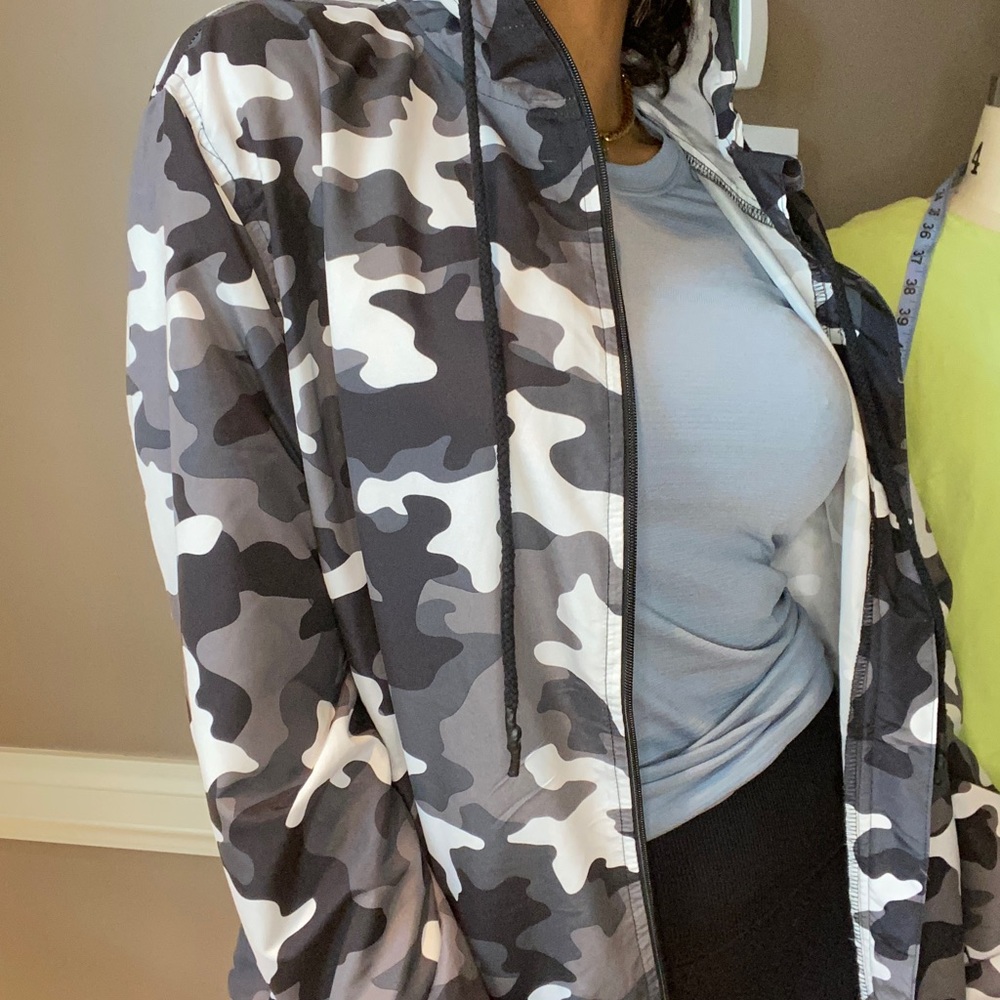 camo windbreaker